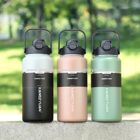 CK063 Botella de agua térmica de acero inoxidable de 2 litros (64 oz) para deportes, gimnasio y viajes, sin BPA, venta al por mayor y personalizada for sale at factory direct price