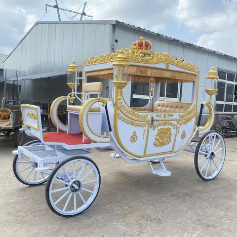 Calèche Royale de Mariage Style Européen - Fabricant de Calèches de Luxe pour Événements