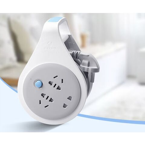 Mini enrollacables con 3 posiciones y 10 metros, equipado con protección contra sobrecalentamiento y manivela de enrollado oculta 10A 250V; GN-802 - Ideal para talleres y uso industrial
