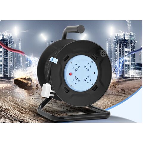 Bull Mobile Kabeltrommel mit Überhitzungsschutz, 1 Ebene, 20 Meter, 10A, 250V; GN-8030 20M - Industrielle Kabelaufroller