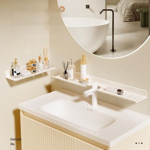 Organizador Acrílico para Estante de Baño Sobre el Grifo, Estante Sobre el Lavabo, Organizador de Encimera de Baño for sale at factory direct price