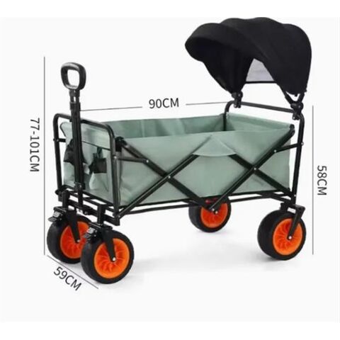 Faltbarer Picknickwagen für den Außenbereich, ideal für Camping, Fotografie, Supermarkt und Gemüseeinkauf. Tragbarer Transportwagen.