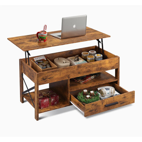 Mesa de Centro Elevable 120 cm Largo x 55 cm Ancho x 47 cm Alto - Mesa de Centro Multifuncional 3