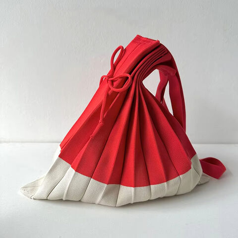 Novas bolsas de ombro de tecido de malha, sacola de compras, sacolas, bolsa de design dobrável, bolsa de mão de malha de mistura de cores