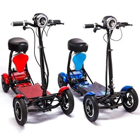 Scooter de Mobilité Électrique 4 Roues pour Seniors - Tout-Terrain, Portable, Conduite Confortable avec Siège Réglable & Longue Autonomie. Idéal pour B2B.