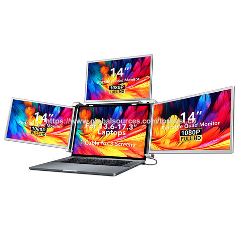Buy China Wholesale Full Hd 1080p Portable Monitor Triple Screen With ...