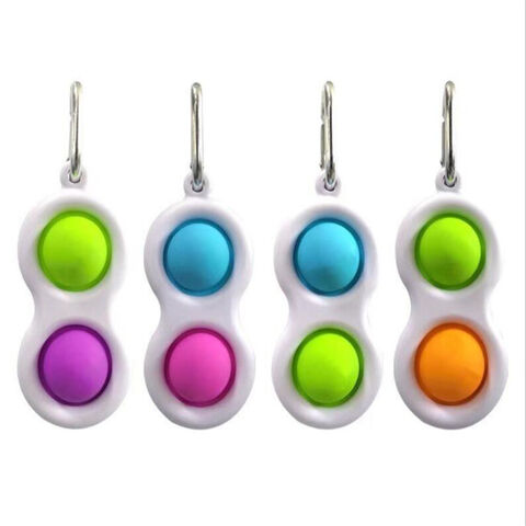 Bulk Buy China Wholesale Simple Dimple Fidget Buttons Keychain Toy Pop ...