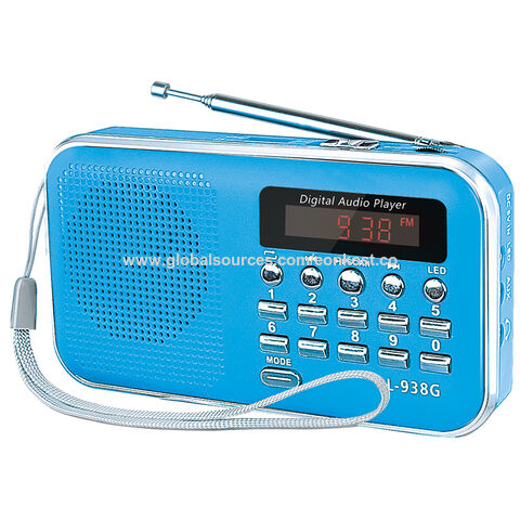 L-938g Portable Outdoor Fm Radio,with Tf/usb/aux/led Display/1200mah ...