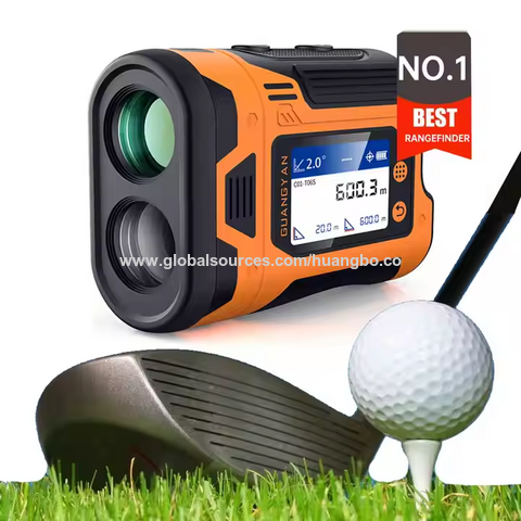 Telêmetro a laser de golfe, medidor de potência óptica, IP65 à prova d'água, tela LCD, telêmetro de distância para caça ao ar livre