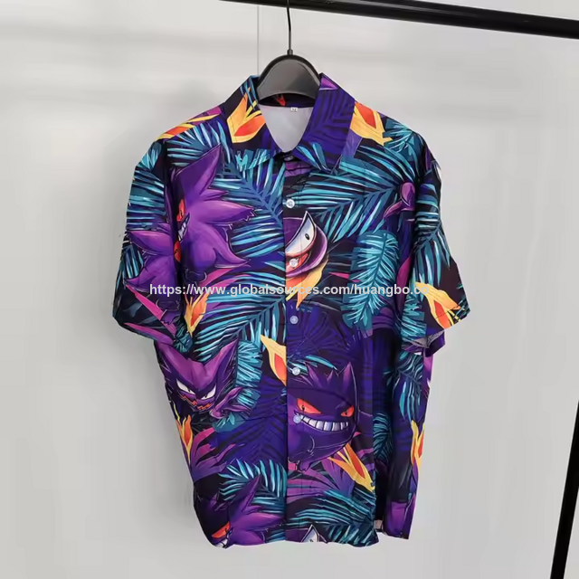 Chemises à Manches Courtes Boutonnées pour Hommes Personnalisées, T-shirts d'Été Décontractés avec Boutons Légers for sale at factory direct price