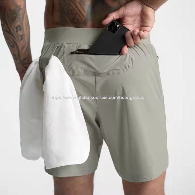 Shorts de jogging pour hommes en gros, shorts de sport en maille personnalisés pour hommes, shorts de sport actifs pour hommes, shorts de course en plein air for sale at factory direct price