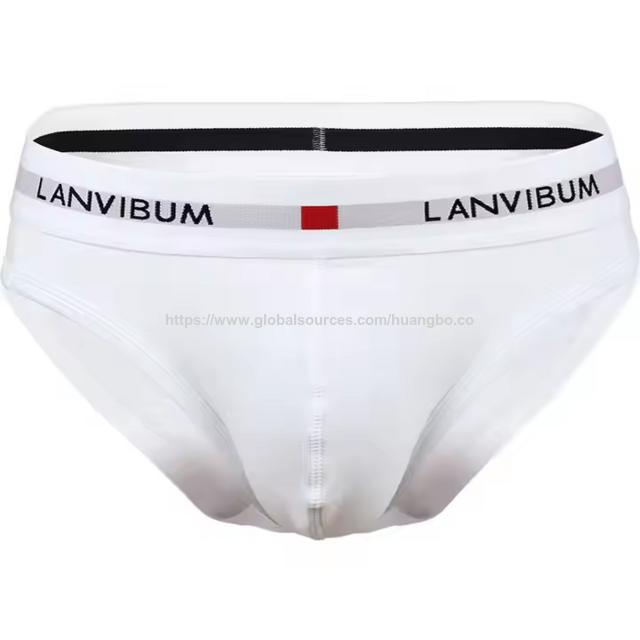 Großhandel Mid Rise Qualität Herren Unterwäsche Baumwolle Benutzerdefinierte Druck Logo Herren Slips