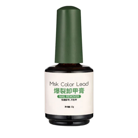 Venta al por mayor de suministros para decoración de uñas, marca privada, removedor mágico de esmalte de uñas de 15 ml, fácil de aplicar, gel UV, removedor de gel de uñas orgánico