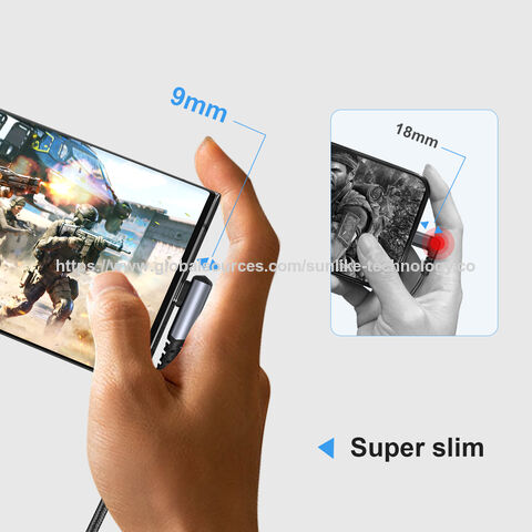 Angle gaming cable,tensile&durable,better gaming experience,USB A to Type-C cable,fast charge, aluminum shell, convenient for sale at factory direct price