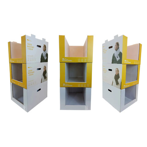Custom Sams Display Stand Snacks Food Pdq Stackable Cardboard ...