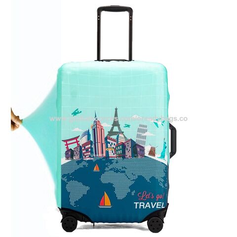 Funda protectora para equipaje, elástica, a prueba de polvo e impermeable, para maletas al por mayor, OEM y ODM for sale at factory direct price