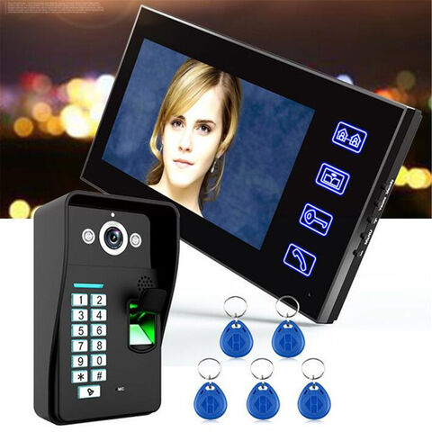 Interphone Vidéo avec Contrôle d'Accès par Empreinte Digitale JX - Solution de Sécurité pour Portes