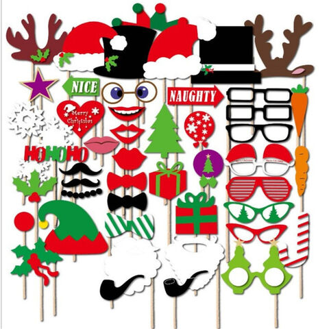 Buy China Wholesale Christmas Photo Booth Props Diy Xmas Photography ...
