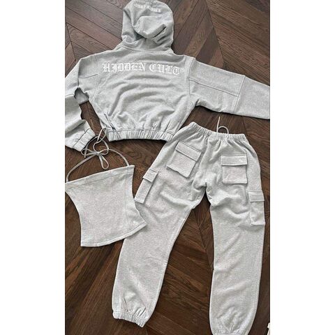 Vintage Heavy Cotton Two-Piece Set Jacket with Custom Embroidered Logo Labels for Women for sale at factory direct price