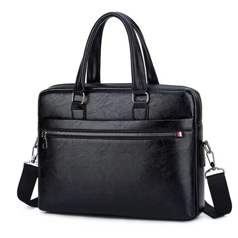 Men PU Leahter Large Capacity Cover Briefcase main image 1