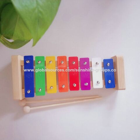Piano à main en métal coloré avec logo personnalisé, instrument de musique basson, jouets d'éveil avec logo personnalisé for sale at factory direct price