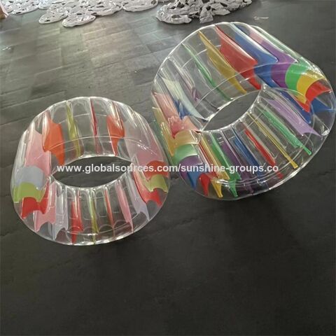 Hochwertige, langlebige PVC-Wassergras-Rasenwalze zum Aufblasen zum Fabrikpreis, lustige Übungs- und Trainingswalze, Wasserlaufbälle for sale at factory direct price
