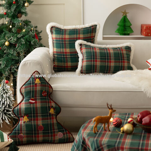 Fundas de Cojín Navideñas Decoración para el Hogar Sofá - Venta al por mayor de fundas decorativas para cojines navideños