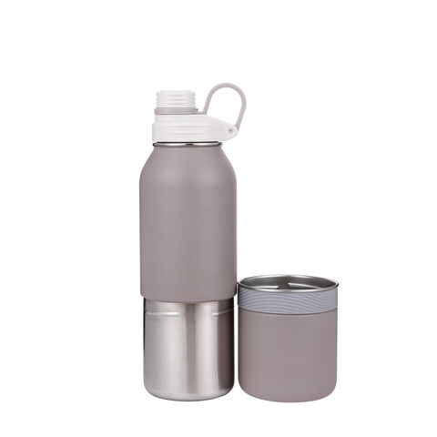 Vaso Térmico de Acero Inoxidable de Doble Pared con Aislamiento al Vacío y Asa - Mantenga sus Bebidas Frías o Calientes por Horas