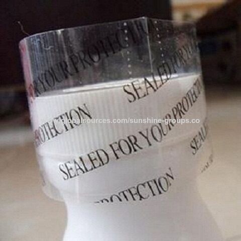 Film Termorretráctil de PVC para Boca de Botella, Fácil de Rasgar, a Prueba de Fugas, con Impresión en Inglés para Botellas de Medicamentos - Envoltura Retráctil de Plástico para Botellas for sale at factory direct price