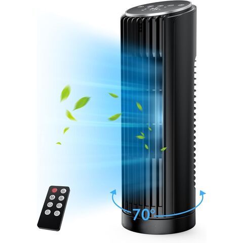 مروحة برجية لغرفة النوم، مروحة مكتب بسرعة 7 متر/ثانية مع جهاز تحكم عن بعد، مروحة مكتب متذبذبة بزاوية 70 درجة، 4 سرعات، 4 أوضاع، مؤقت 12 ساعة، تصميم جديد بدون شفرات 33 سم for sale at factory direct price
