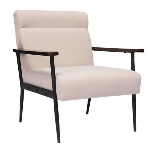Fauteuil Relax Individuel en Tissu pour Salon, Fauteuil de Détente avec Accoudoirs et Pieds en Métal, Modèle JX for sale at factory direct price