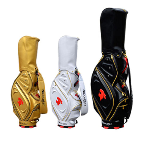 Elegante bolsa de golf de cuero PU para golfistas a la moda for sale at factory direct price