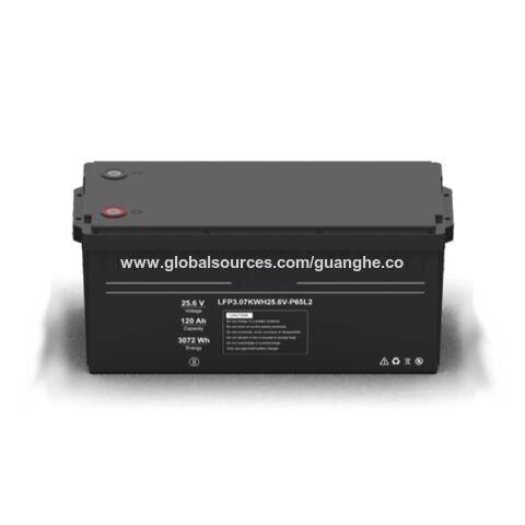 Batterie LiFePO4 à Cycle Profond 25.6V 120Ah avec plus de 4000 Cycles, Protection IP65, pour Applications Solaires, Hors Réseau, RV et Industrielles