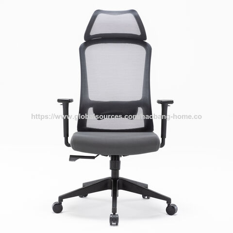 Chaise de Bureau Ergonomique avec Support Lombaire, Haut Dossier, Pivotante et Respirante pour Bureau d'Ordinateur - Chaises de Bureau en Maille à Vendre