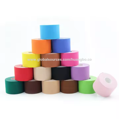 Muestras Gratis Venta Caliente Logo Personalizado Impreso Algodón Muscular Médico Adhesivo Cinta Kinesiológica for sale at factory direct price