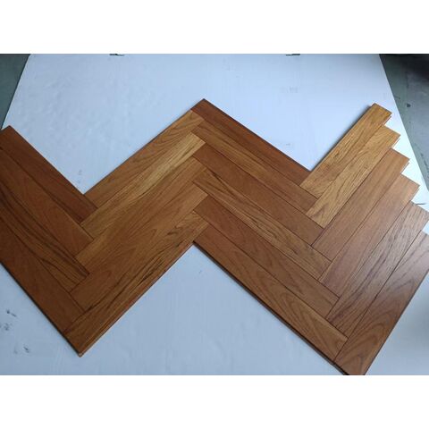 Produsen Lantai Kayu Rekayasa Motif Herringbone Kayu Ek Butir Lurus - Langsung dari Pabrik