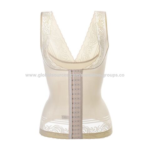 Gaine Colombienne Femme en Gros, Corps Entier en Dentelle, Gilet Minceur Gainant Ventre, Corset à Double Bretelle, Vêtements Amincissants for sale at factory direct price