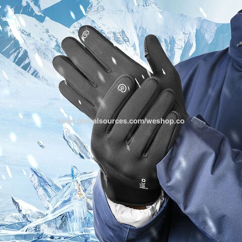Gants de moto écran tactile hiver ski hommes femmes imperméables chauds gants de cyclisme extérieur cyclisme polaire course for sale at factory direct price