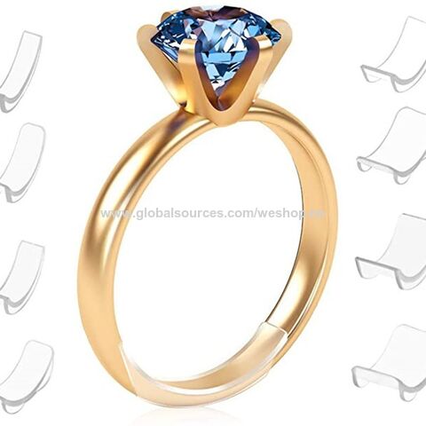 8 Stück unsichtbare Ringgrößenversteller aus Harz für lose Ringe, Anpassung passend für alle Ringe, Schutzabstandhalter, sortierter Schmuck-Größenreduzierer