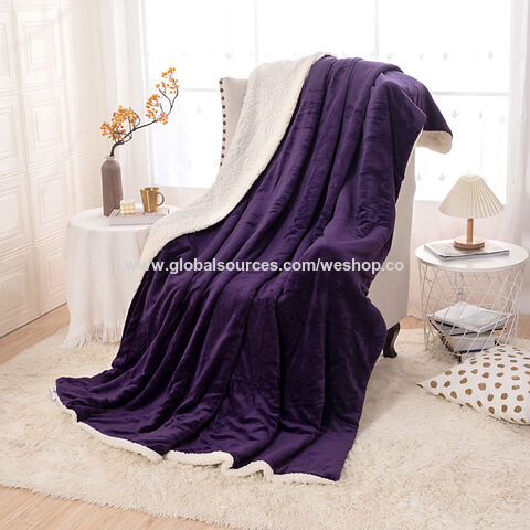 Hochwertige Wolldecken, dicke, warme Wollüberwürfe, Fleece, kundenspezifische Decken, Winterbabydecken
