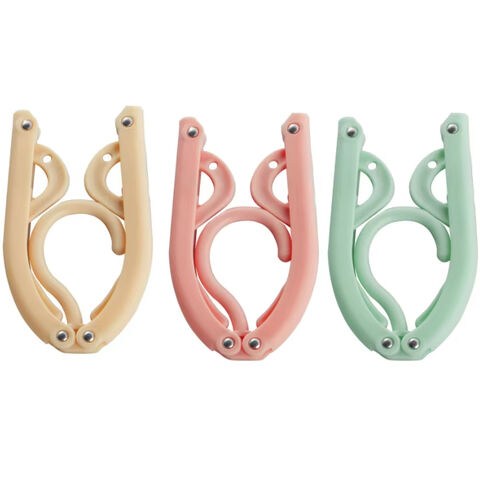 شماعات حمامات جافة بالجملة، علاقات ملابس محمولة قابلة للطي، علاقات سفر بلاستيكية for sale at factory direct price