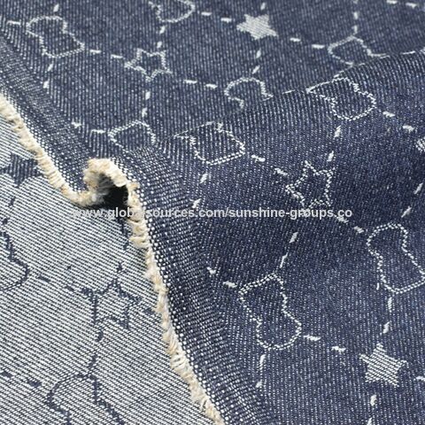 Tissu denim jacquard rouge de haute qualité pour réseau de mode 2024, tissu épais lavé pour vêtements, tissu denim sergé plus épais for sale at factory direct price