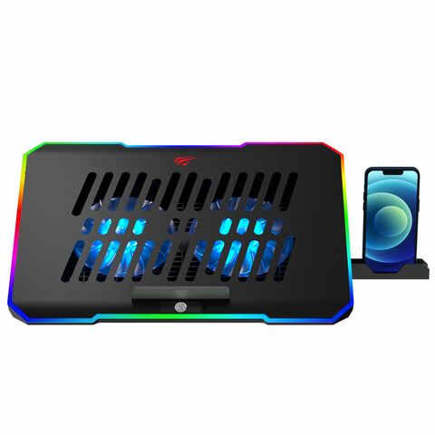 HAVIT Série PC - Base de resfriamento para laptop F2069, coolers para laptop, luz RGB, 10 modos de relógio, para casa e escritório for sale at factory direct price