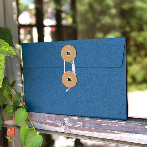 Dokumentenhalter A5/A4 aus braunem Kraftpapier, Aktenaufbewahrungstasche, Umschlag mit Tasche und Schnurverschluss, Bürobedarfstasche