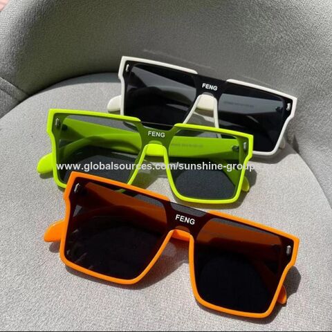 Gafas de sol cuadradas grandes de moda para mujer, estilo retro, con lentes de espejo, gafas de sol UV400 para hombre, estilo punk for sale at factory direct price