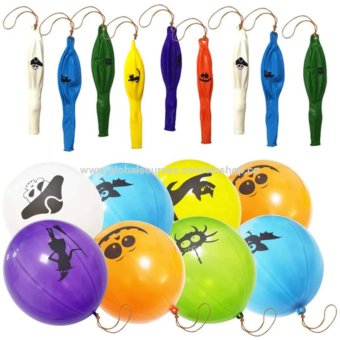Globos de látex al por mayor: MOQ bajo, globos de boxeo neón grandes de 18 pulgadas para bebés, con asas de goma for sale at factory direct price