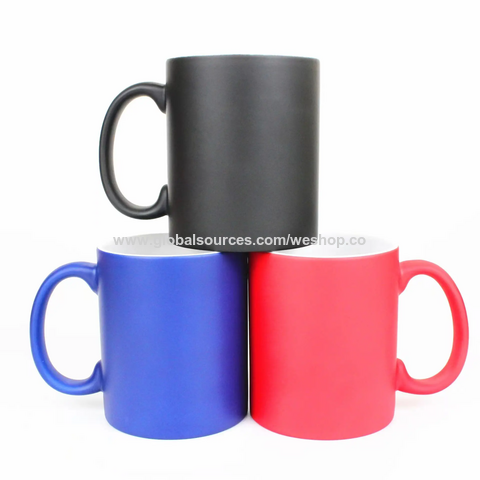 Tazas de Cerámica Creativas Encuentro Taza Termocrómica Patrón Personalizado Taza de Cerámica DIY Foto Taza de Regalo de Vacaciones for sale at factory direct price