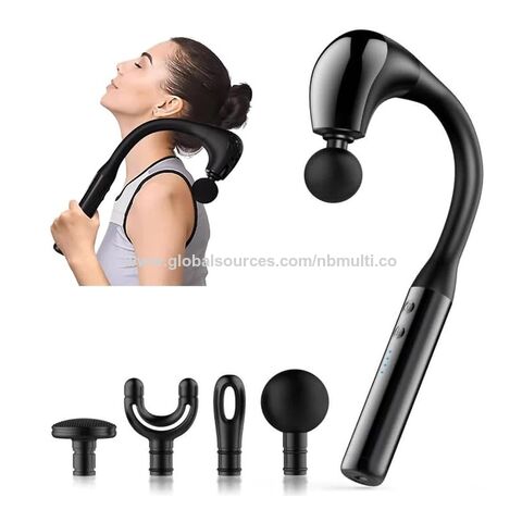 New Arrival 2025 Deep Tissue Body Massager Powerful Fascia Gun Massage Hammer U-Shaped Massage Gun With Extended Handle for sale at factory direct price