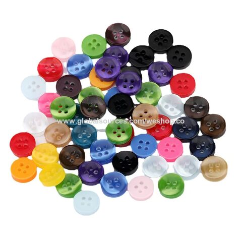 Hebillas para prendas de vestir Younus Fabricante Botones de resina ecológicos de cuatro orificios 2.2mm de grosor Botones para puños de camisa de ropa para niños for sale at factory direct price