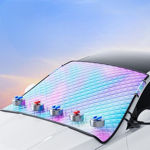 Neue magnetische Laser-Auto-Sonnenblende für die Windschutzscheibe vorne, Wärmeisolierung und UV-Schutz für den Sommer